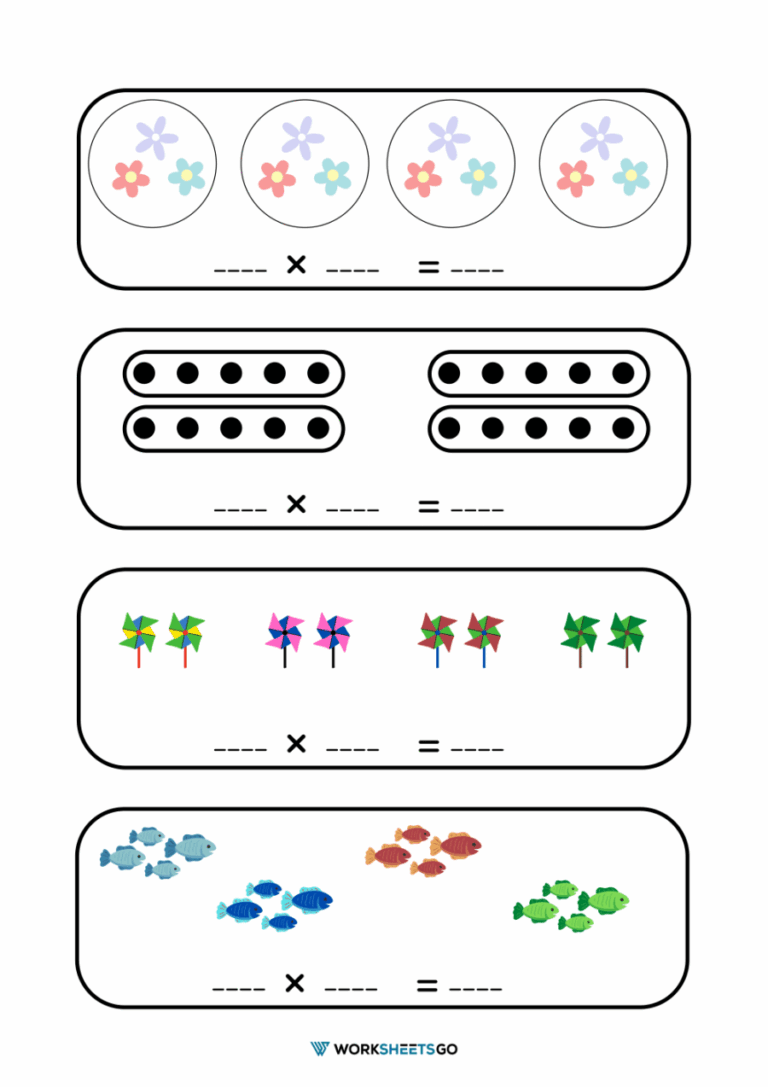 Equal Groups Multiplication Worksheets WorksheetsGO