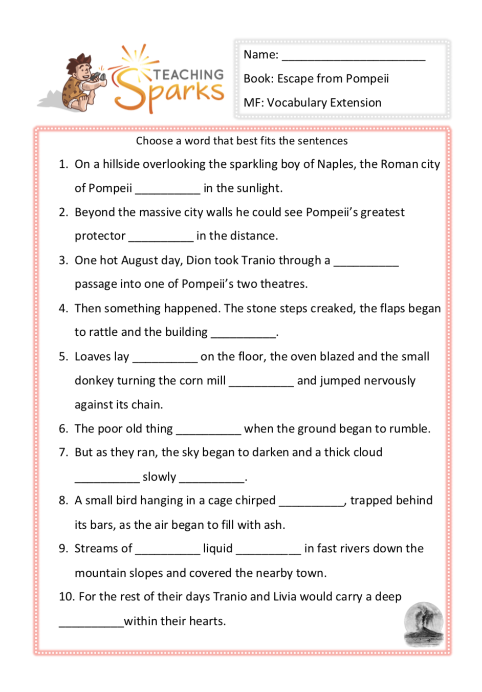 Escape From Pompeii Activities And Resources KS2