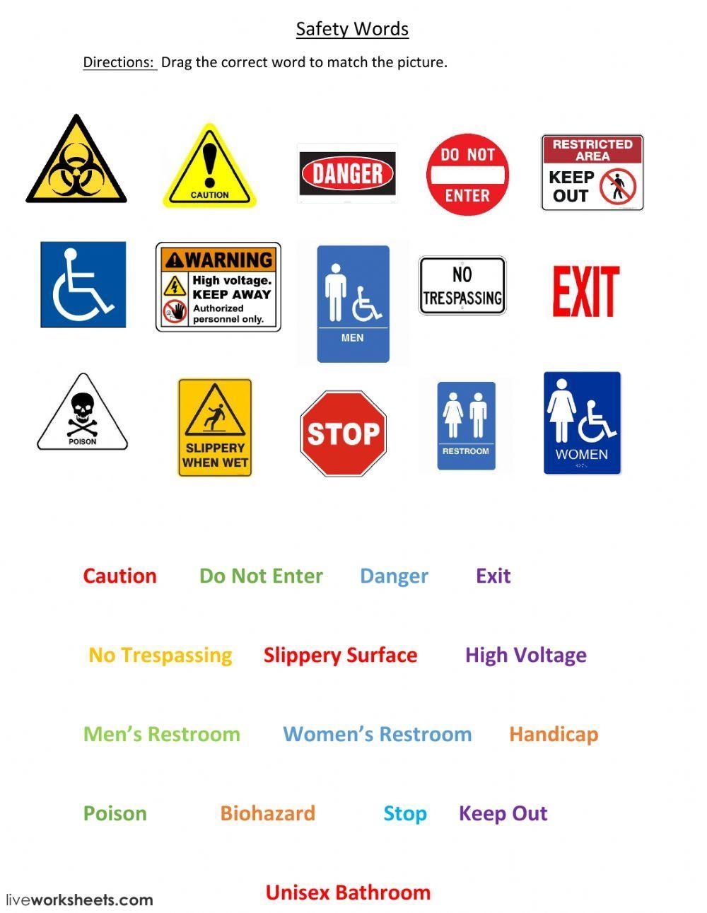 Explore Engaging Community Signs Worksheets For Effective Learning