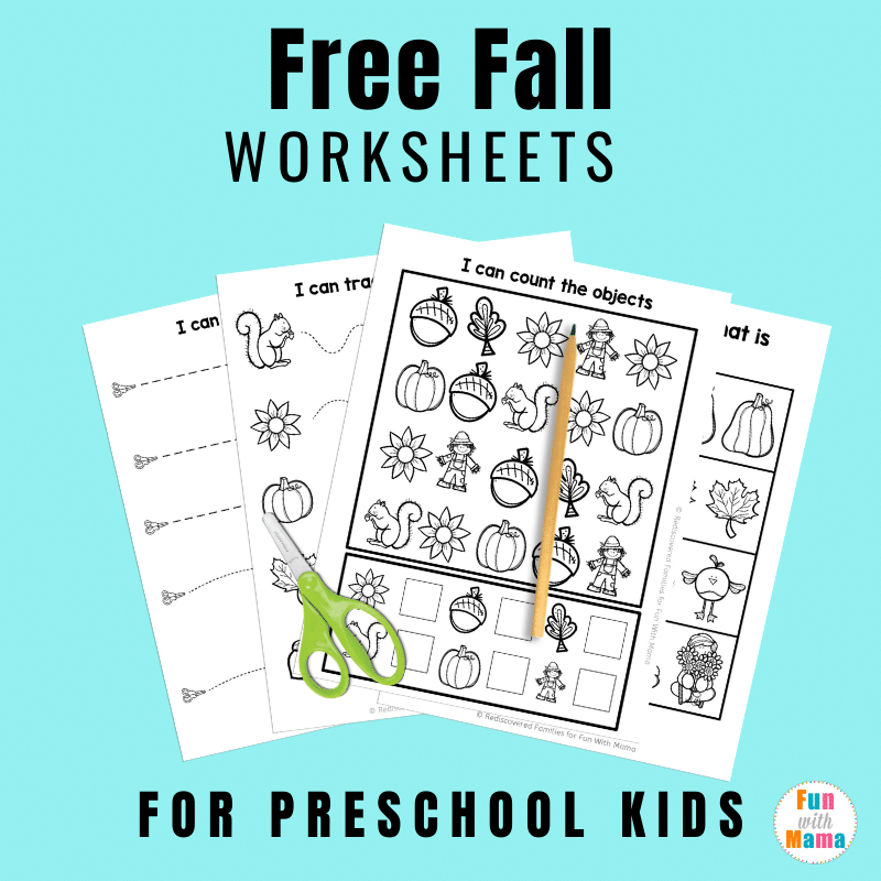 Fall Worksheets For Preschool Free Printable Fun With Mama Fall Worksheets For Preschool Free Printable Fun With Mama
