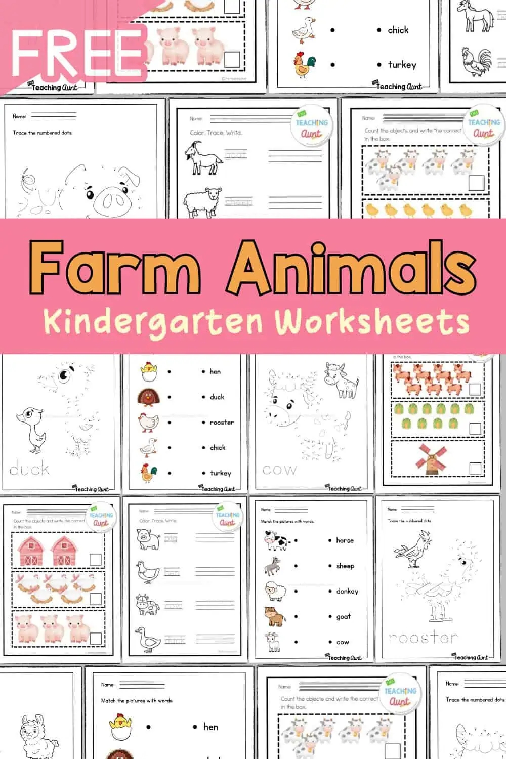 Free Printable Farm Worksheets For Preschoolers