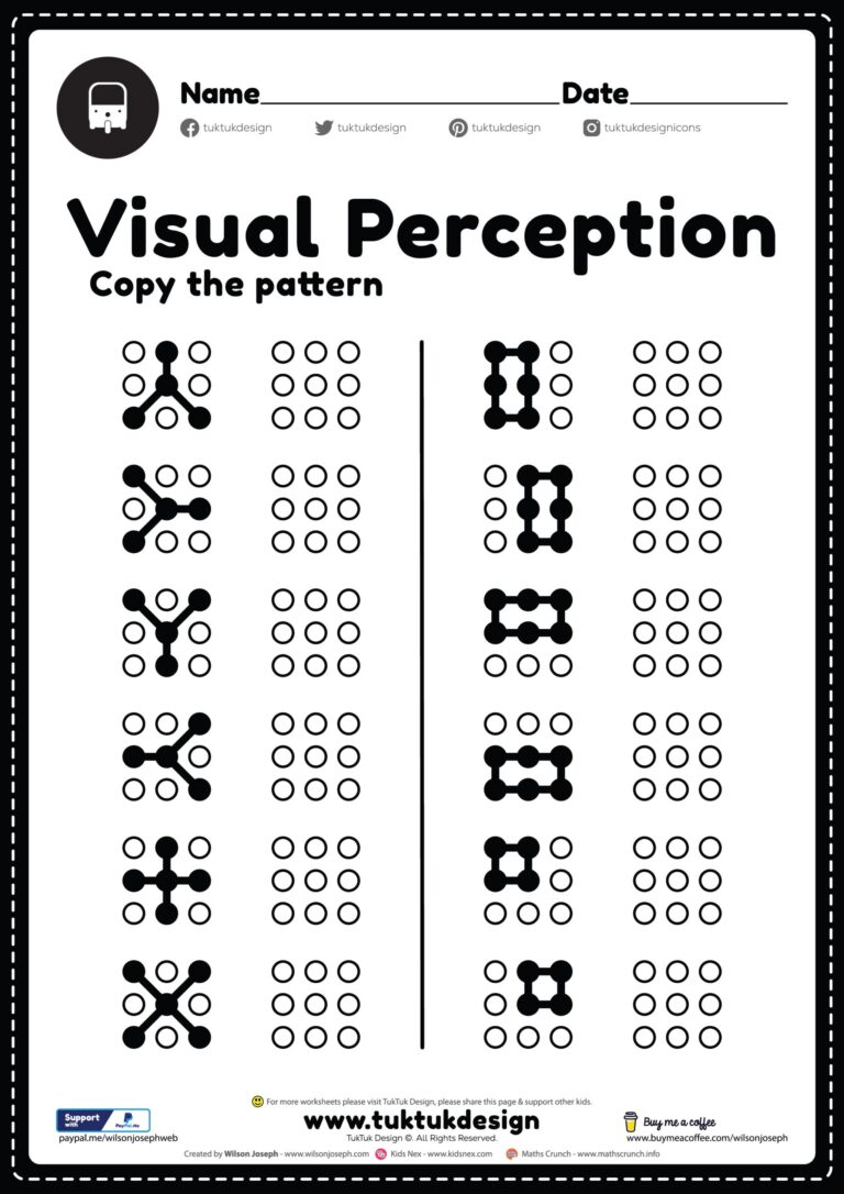 Form Constancy Worksheet Free Printable PDF For Kids