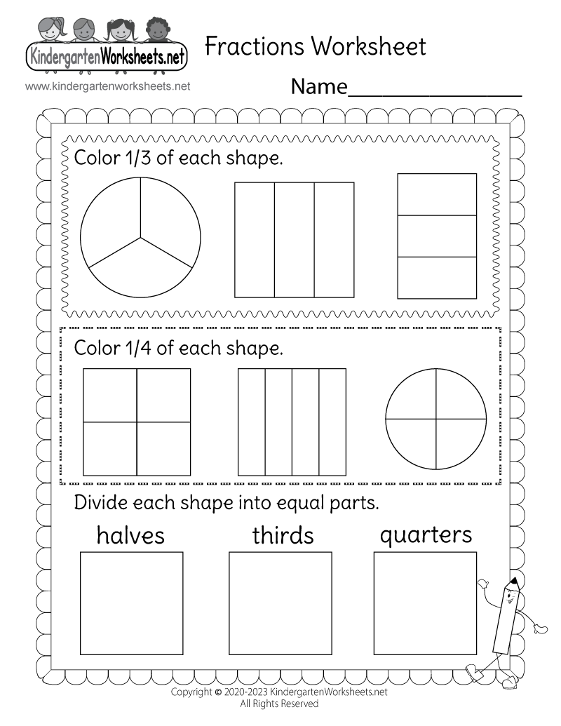 Free Printable Dividing Fractions Worksheets