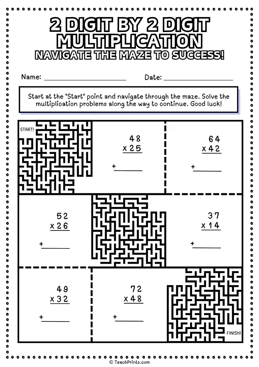 Free Printable Double Digit Multiplication Worksheets Free Printable Double Digit Multiplication Worksheets