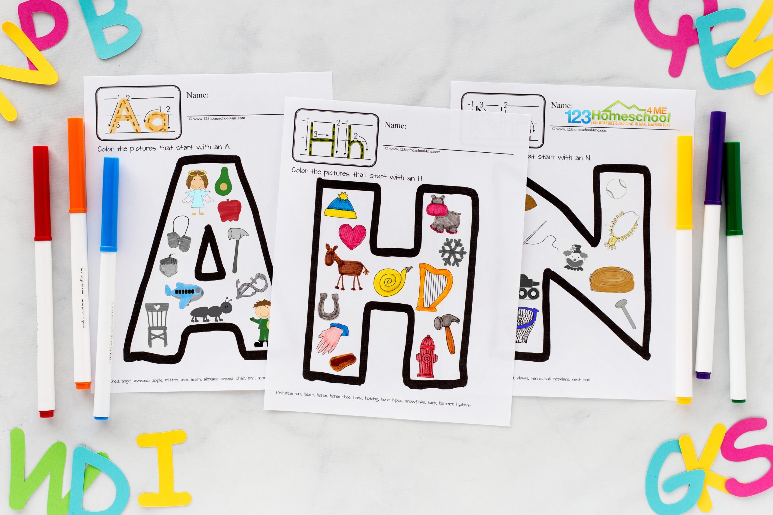 Free Printable Preschool Color Worksheets