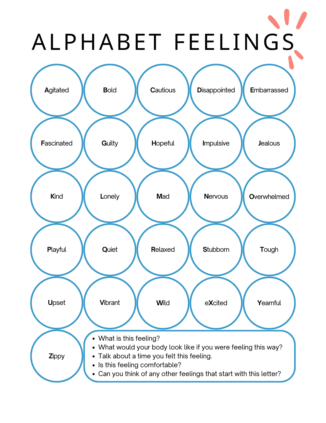 Free Printable Art Therapy Worksheets