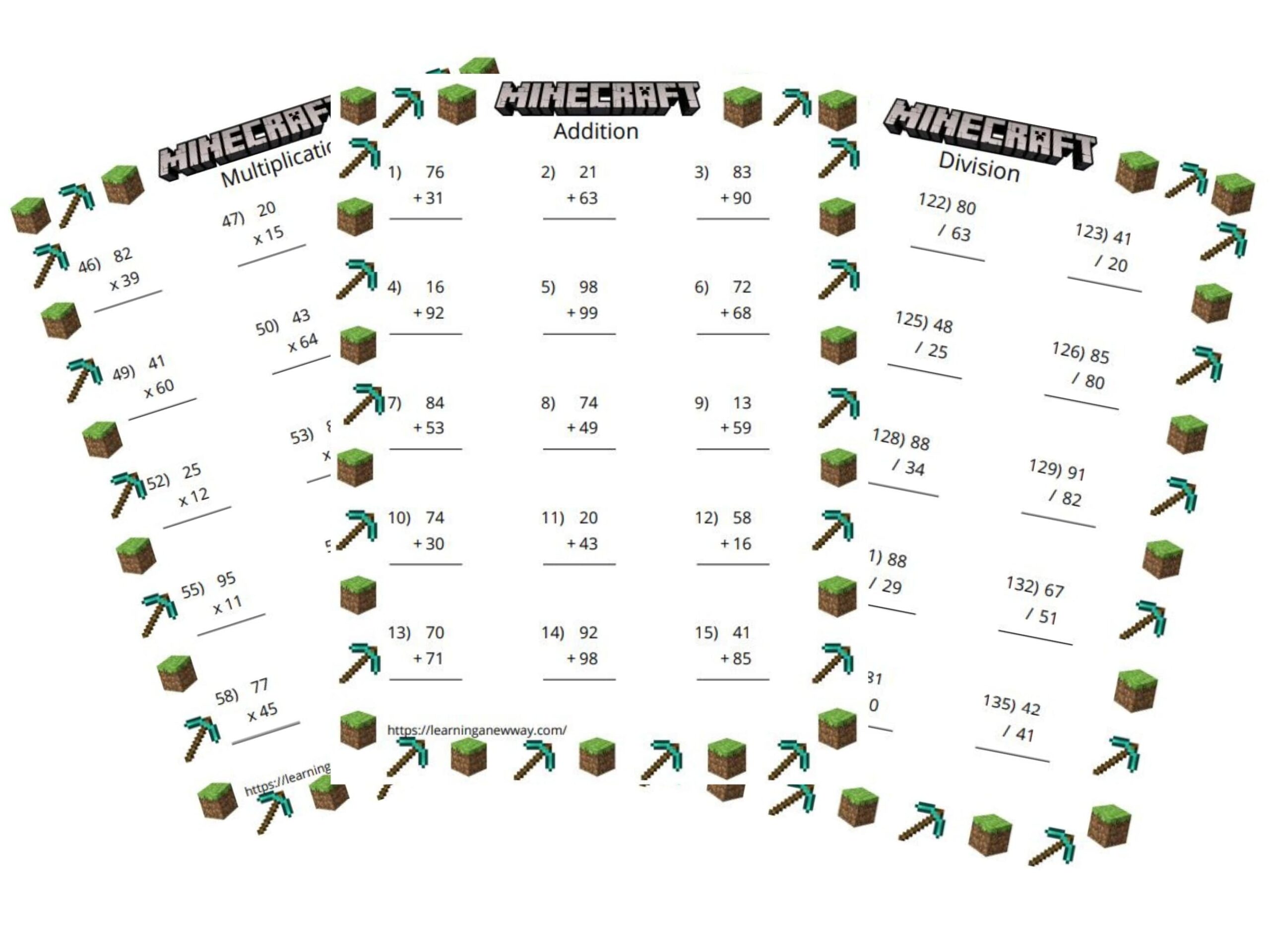 FREE Addition Worksheets Packet Worksheets Library