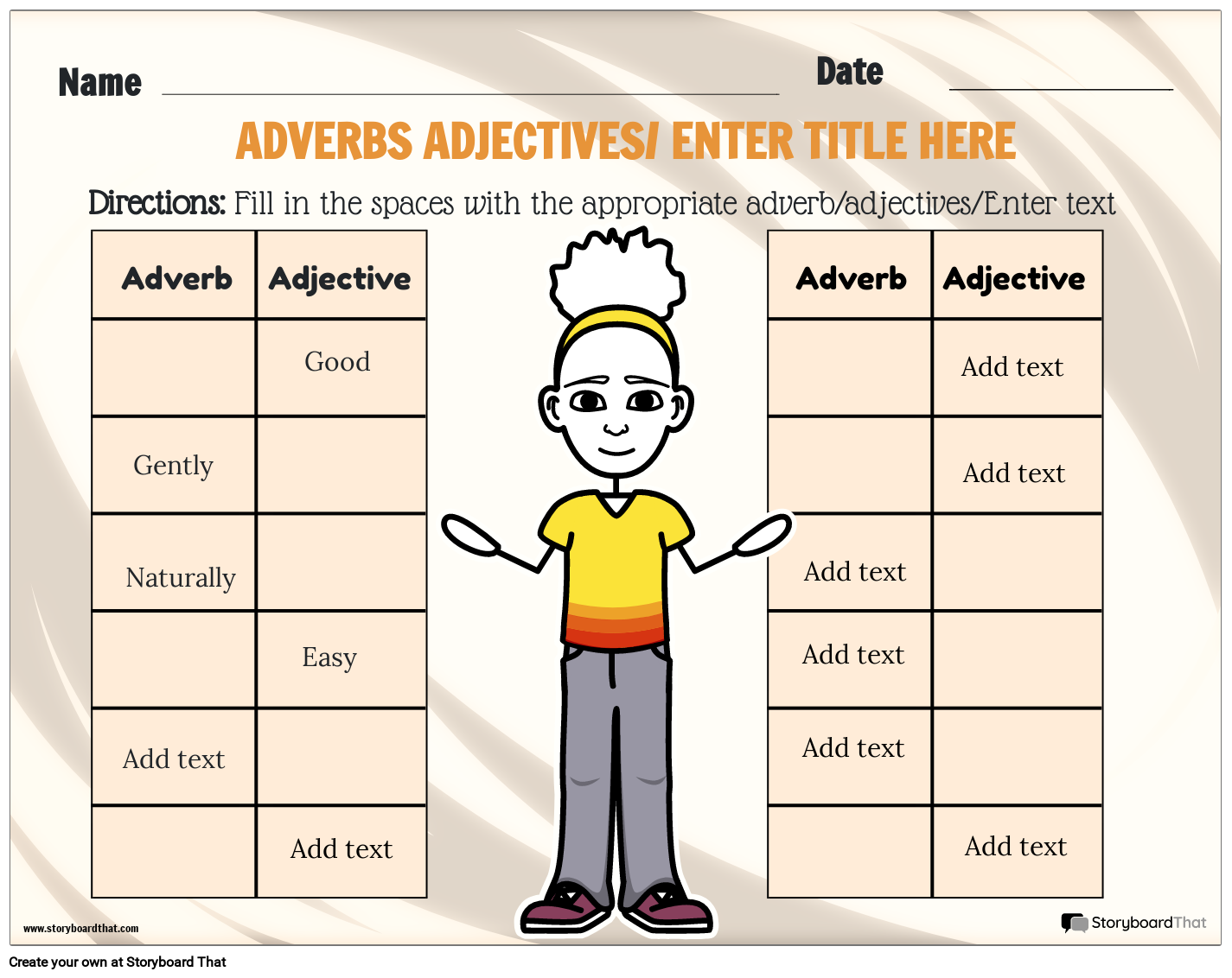 Free Printable Adverb Worksheets