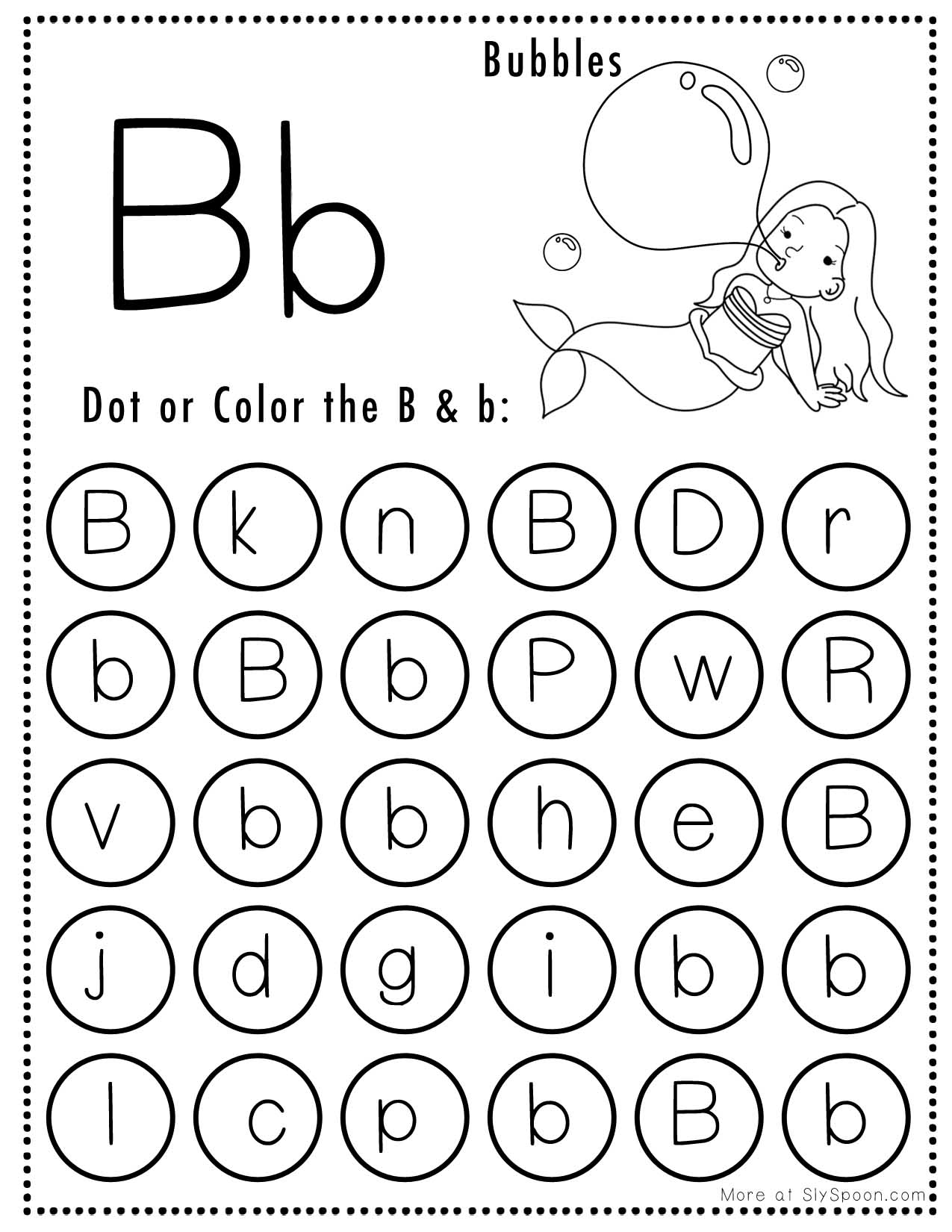 Letter B Free Printable Worksheets