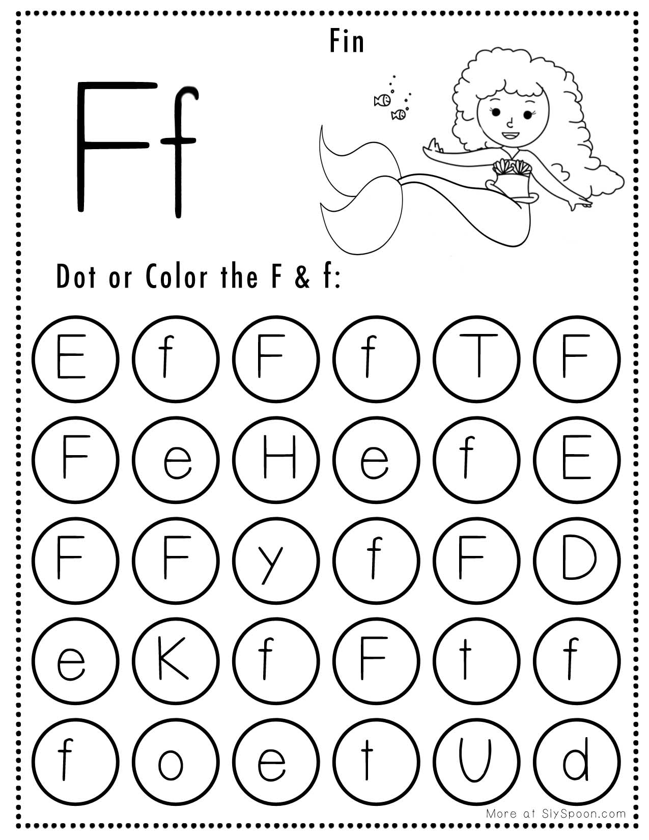 Free Printable F Worksheets