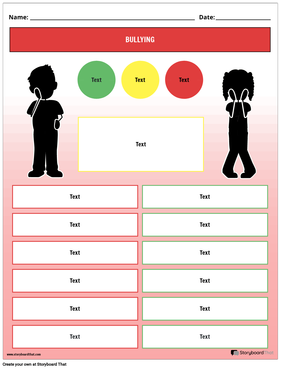 Free Anti Bullying Worksheets Anti Bullying Activities