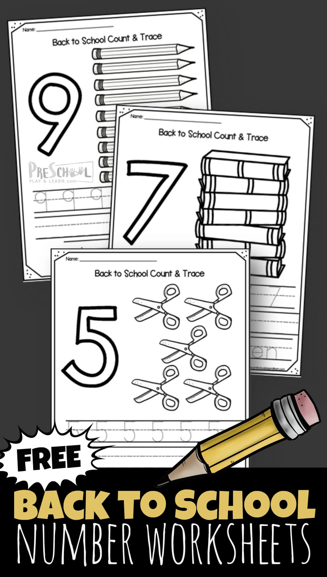 Free Printable Numbers 1-10 Worksheets