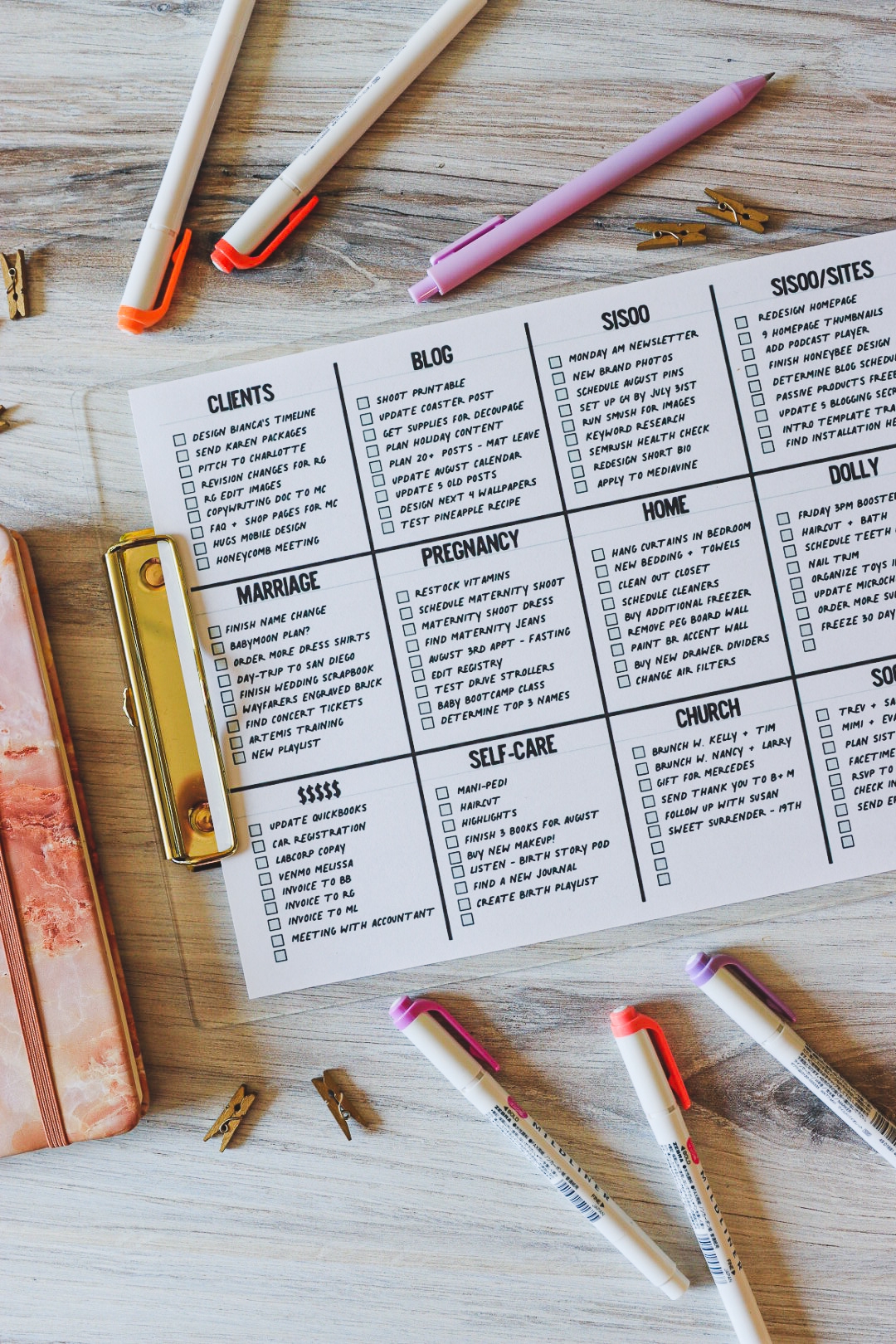 Free Brain Dump Printable To Organize Your Thoughts The Holiday Mama