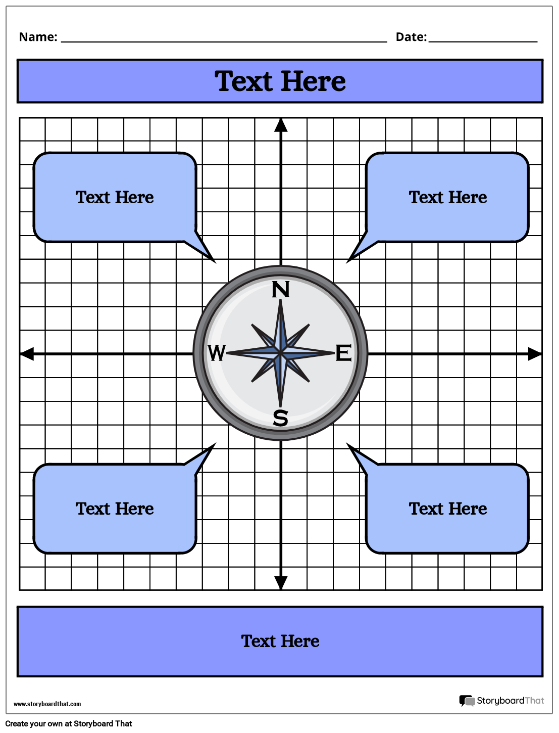 Free Cardinal Direction Worksheets Easy Custom Design