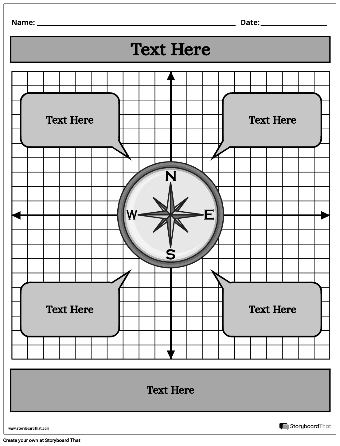 Free Cardinal Direction Worksheets Easy Custom Design