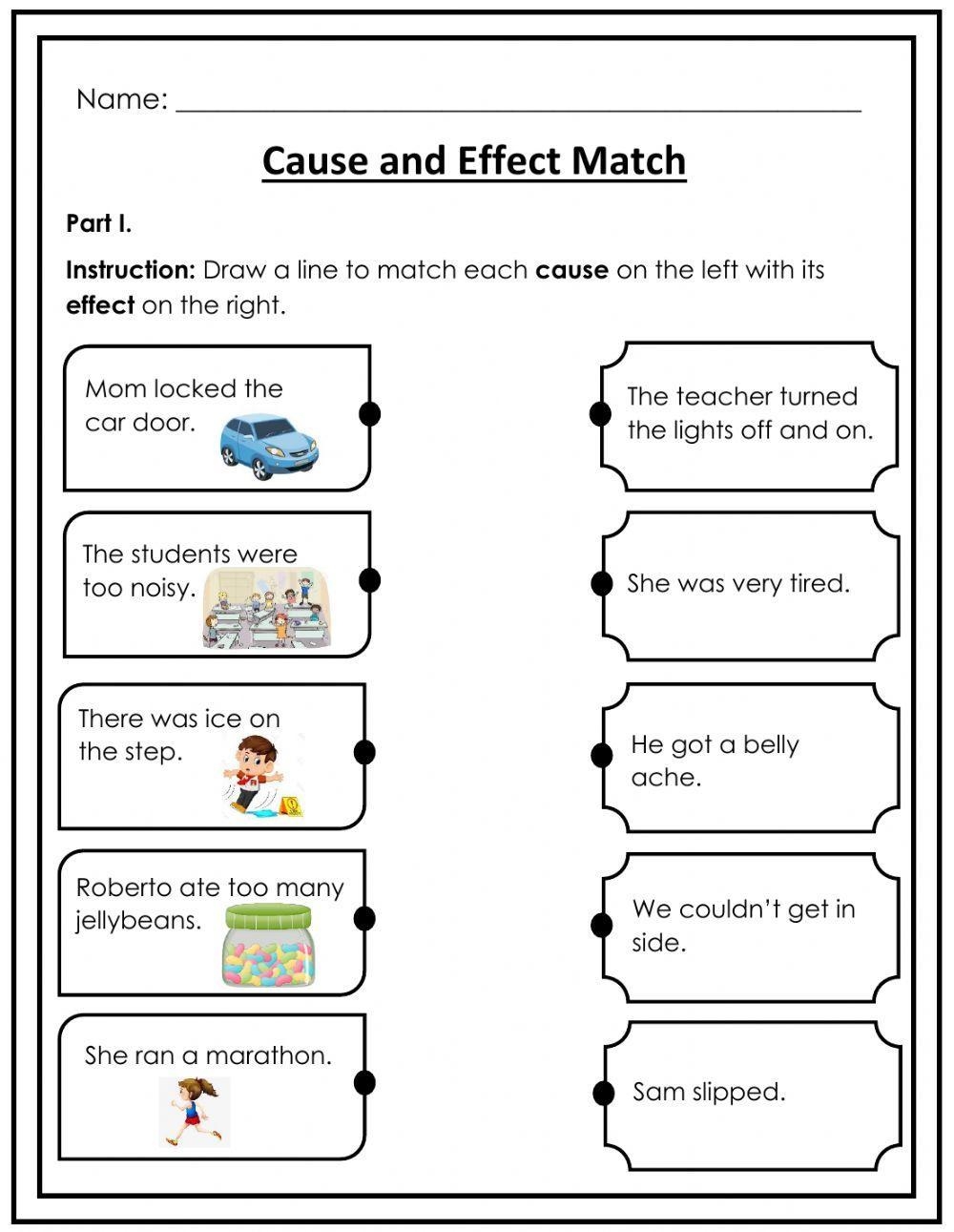 Free Cause And Effect Worksheet Download Free Cause And Effect Worksheet Png Images Free Worksheets On Clipart Library