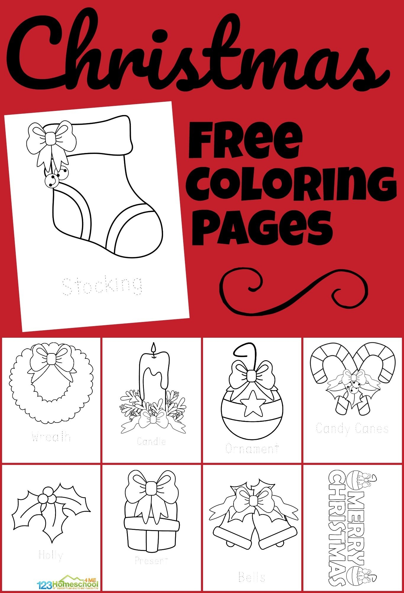 Free Printable Christmas Coloring Worksheets