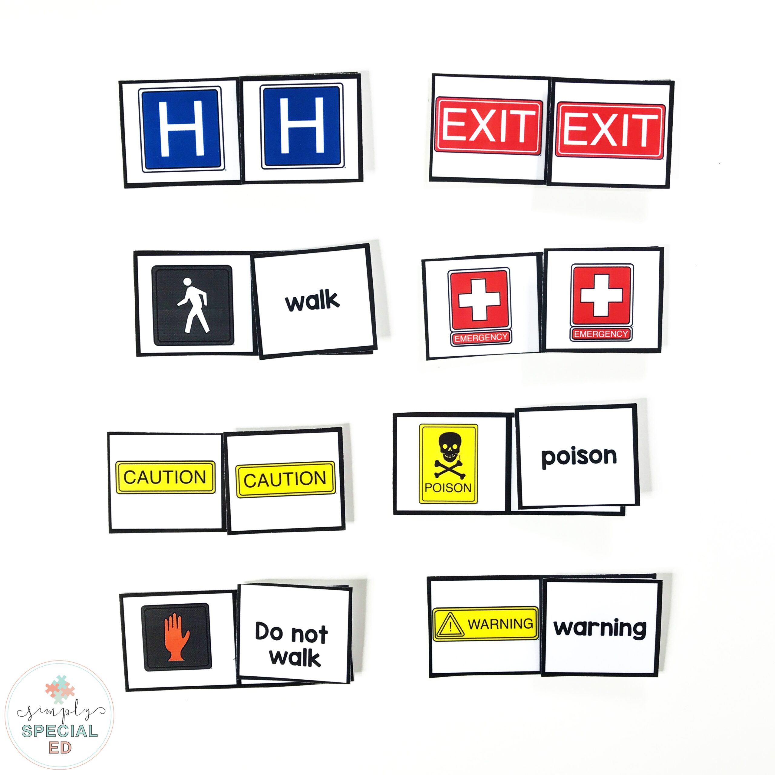 Free Printable Safety Signs Matching Worksheet