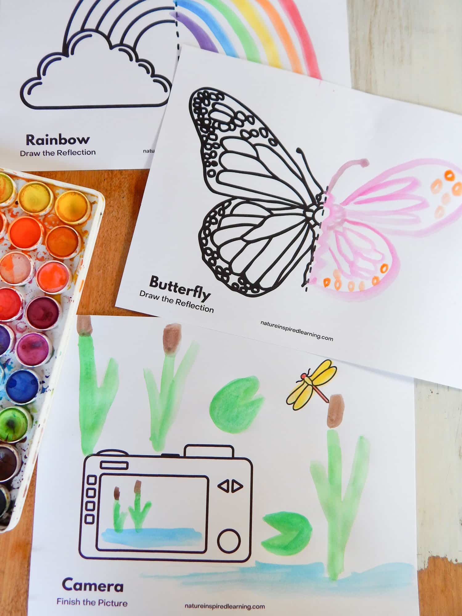 Free Finish The Picture Drawing Worksheets Nature Inspired Learning