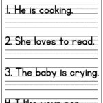 Free Kindergarten Writing Sentences Worksheets Active Little Kids Worksheets Library