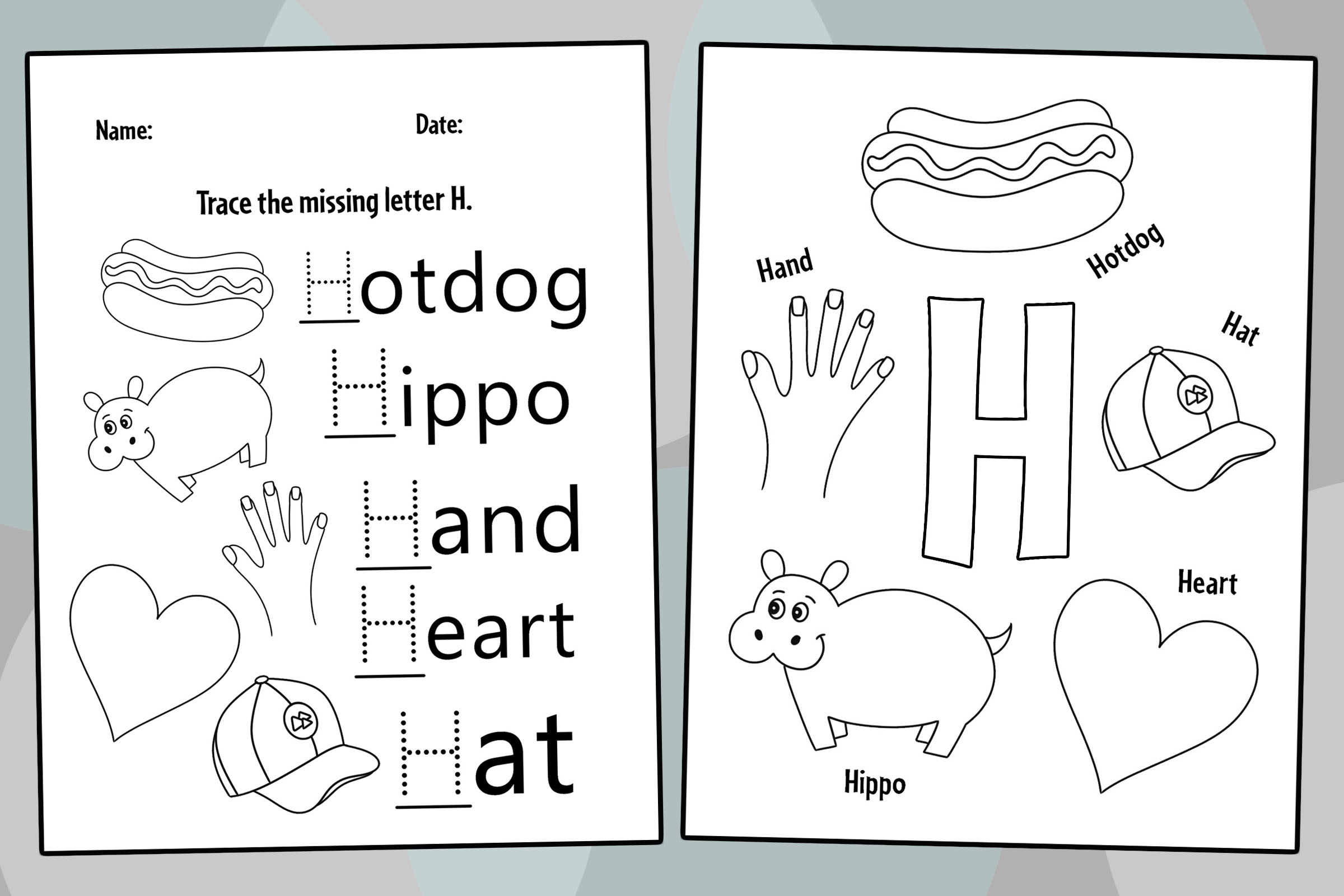 Free Printable Letter H Worksheets