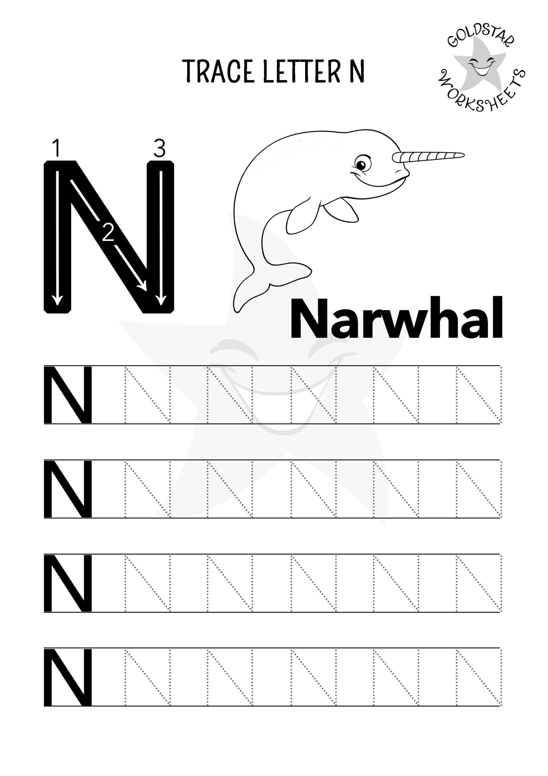 Free Letter N Tracing Worksheets Fun Designs Perfect For Preschool