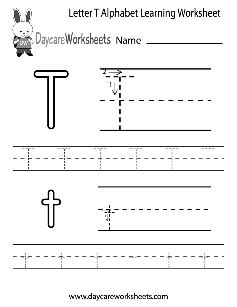 Free Printable Letter T Worksheets