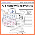Free Letter Tracing Worksheets A Z Handwriting Practice Fun 