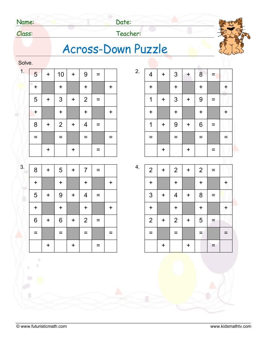 Free Printable Math Riddle Worksheets
