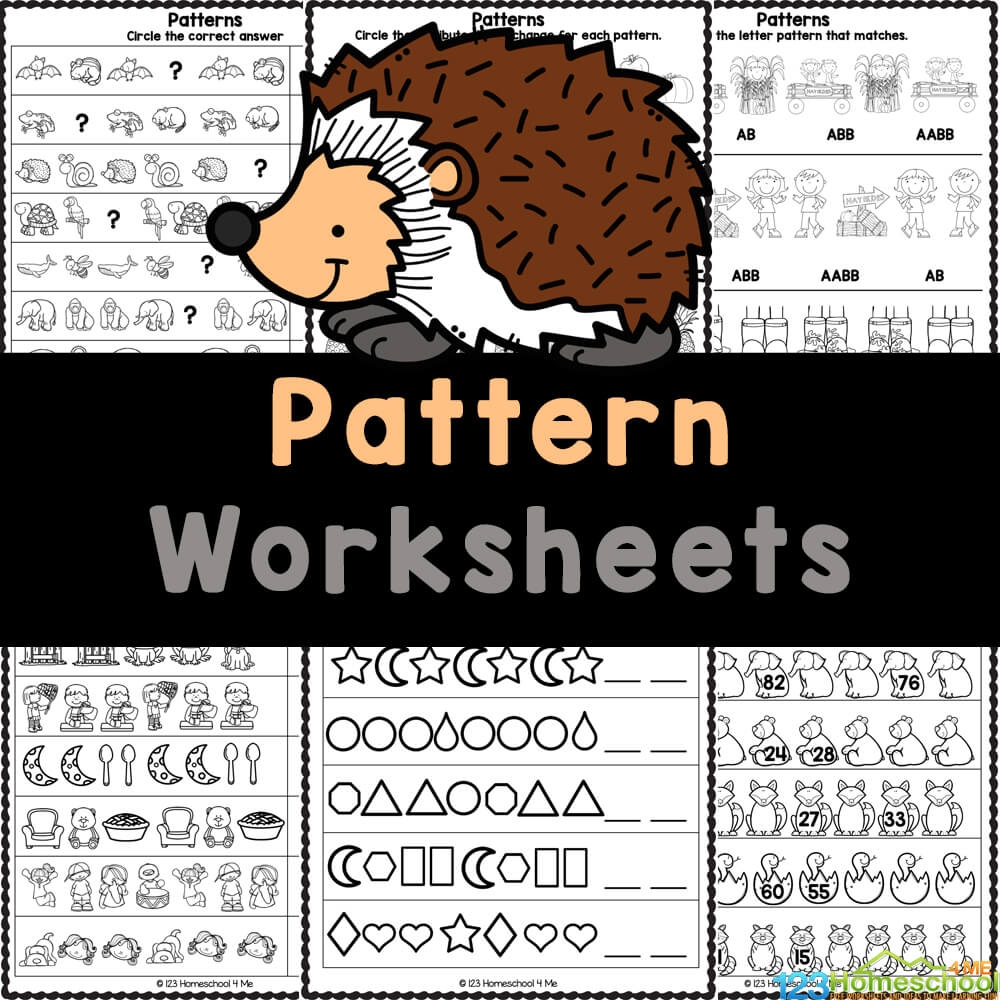 Free Printable Pattern Worksheets For Preschoolers