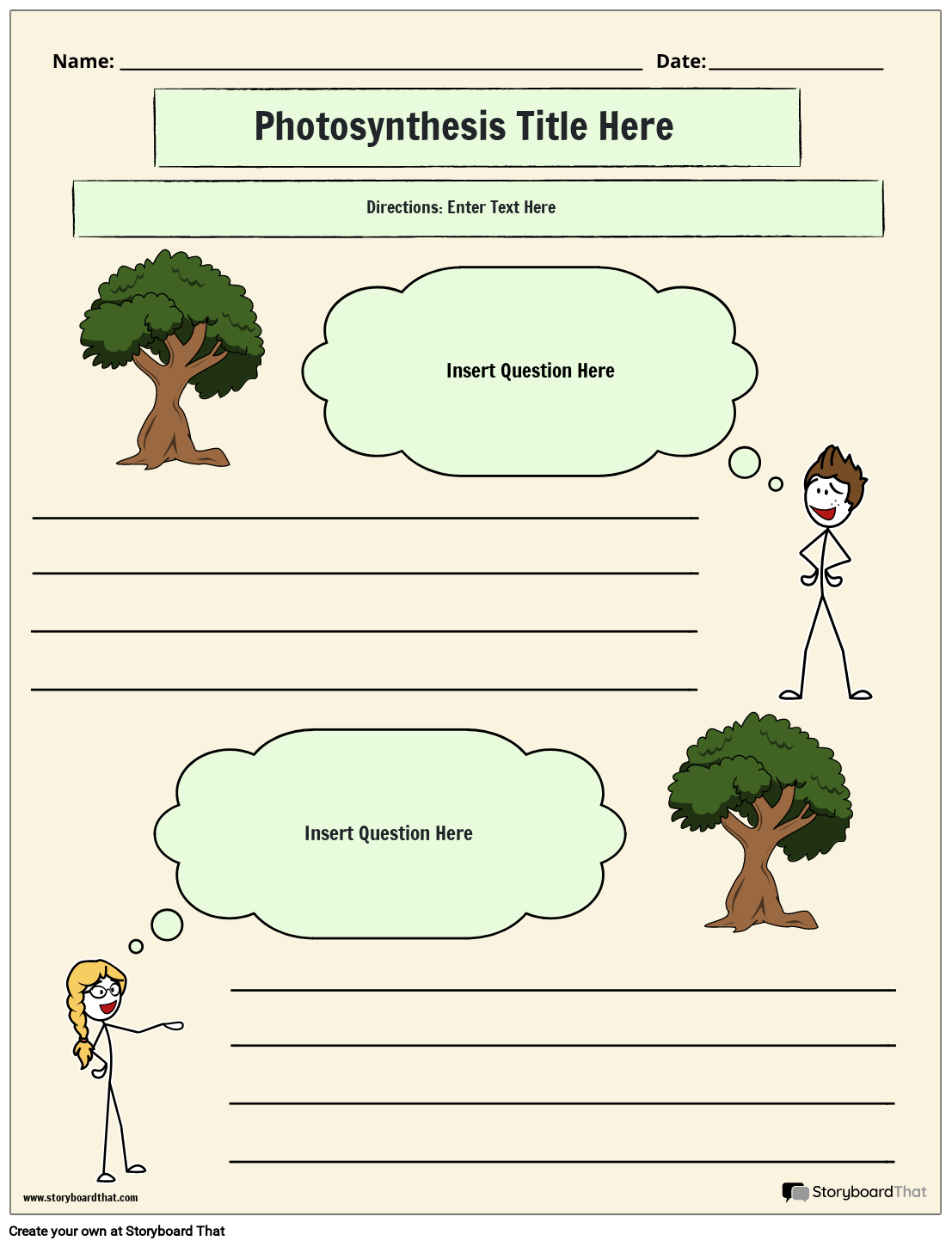 Free Printable Photosynthesis Worksheets