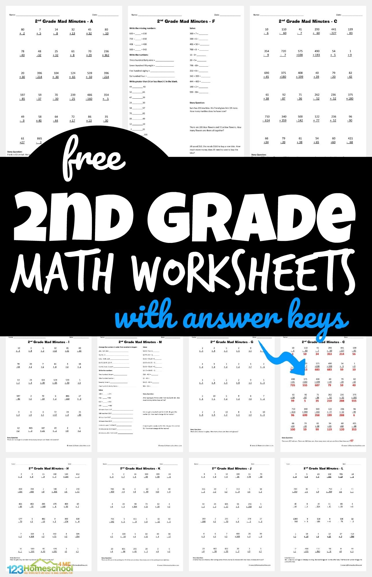 Free Printable Adding And Subtracting Worksheets