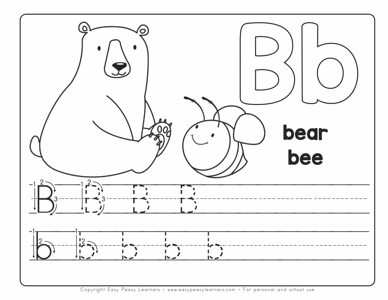 Free Printable Beginner Kindergarten Alphabet Worksheets