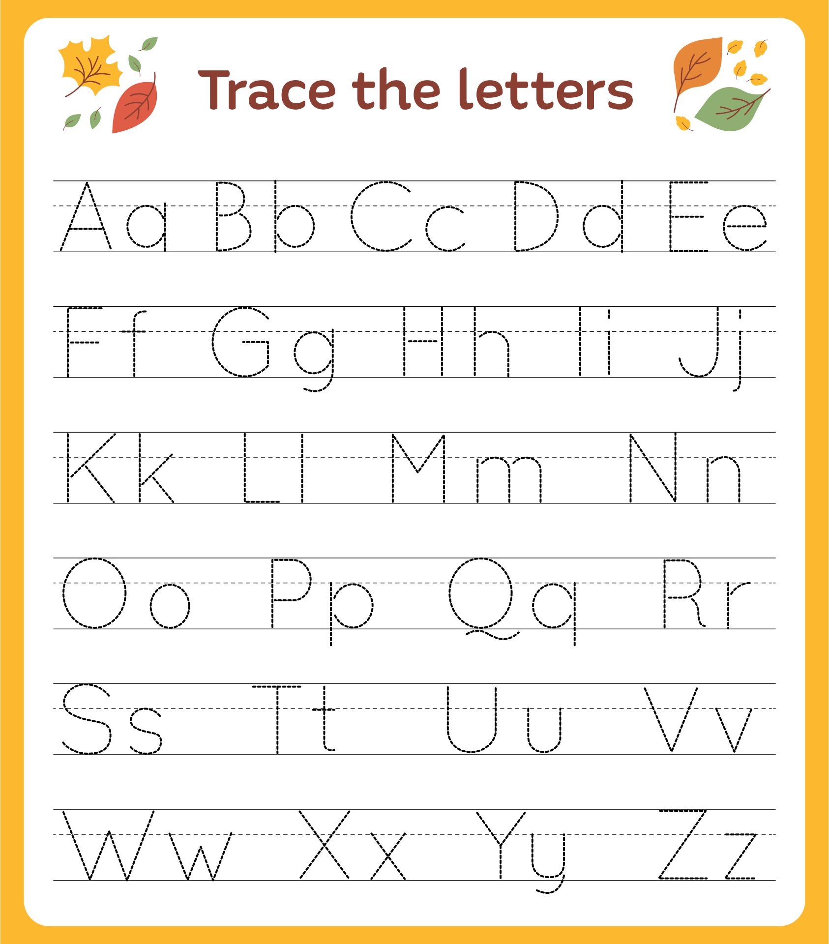 Free Printable Preschool Abc Worksheets
