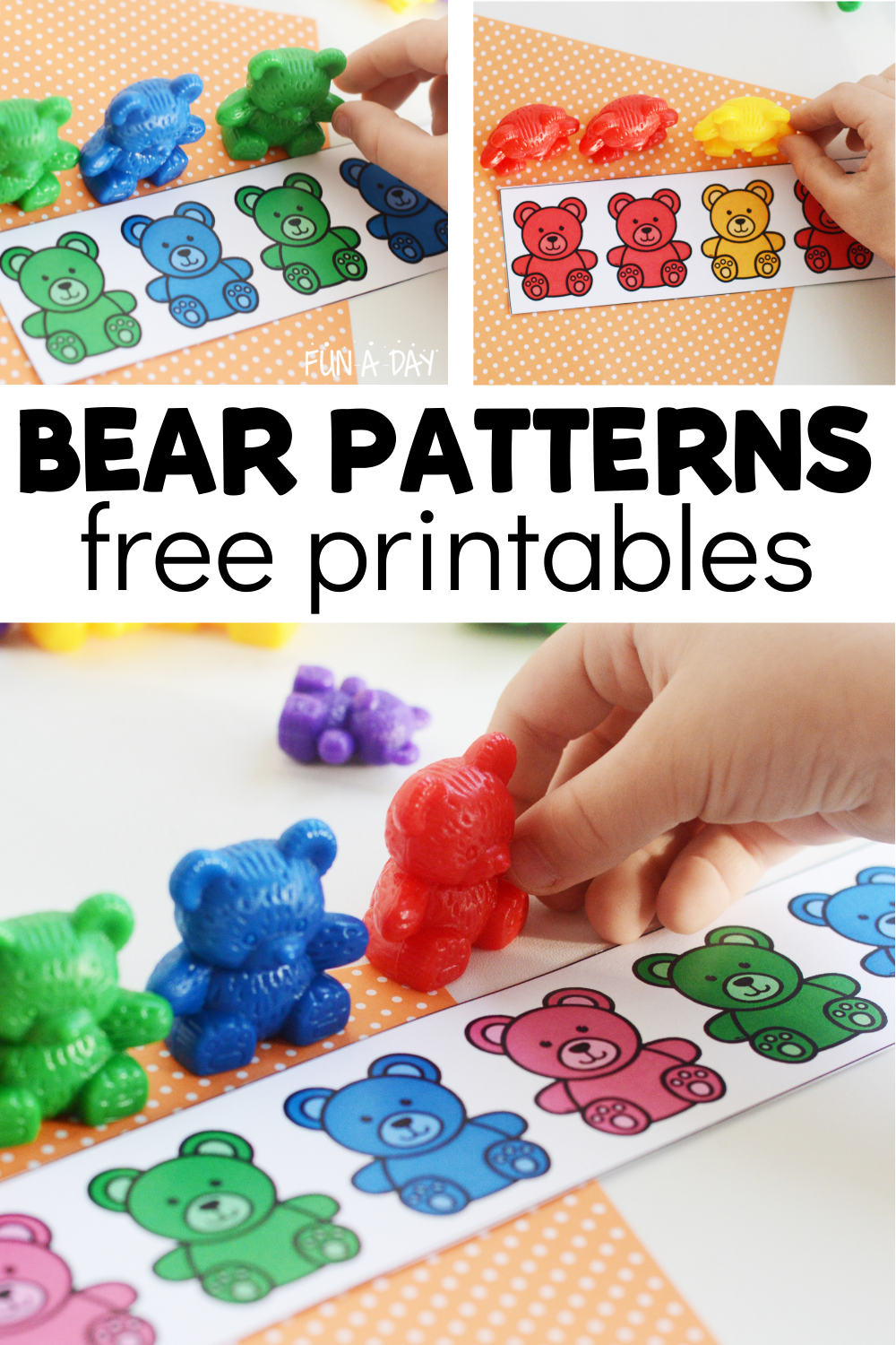 Free Printable Bear Patterns For Preschool Fun A Day 