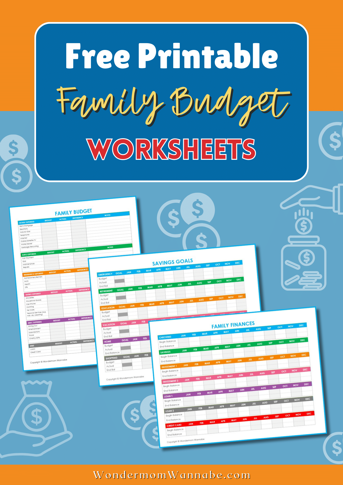 Budget Worksheets Printable Free