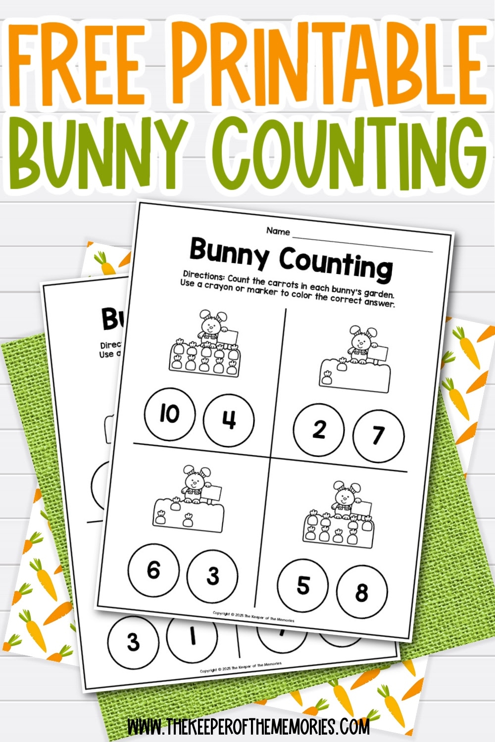Free Printable Counting Worksheets