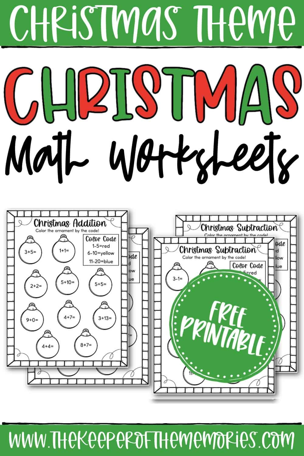 Free Printable Math Worksheets