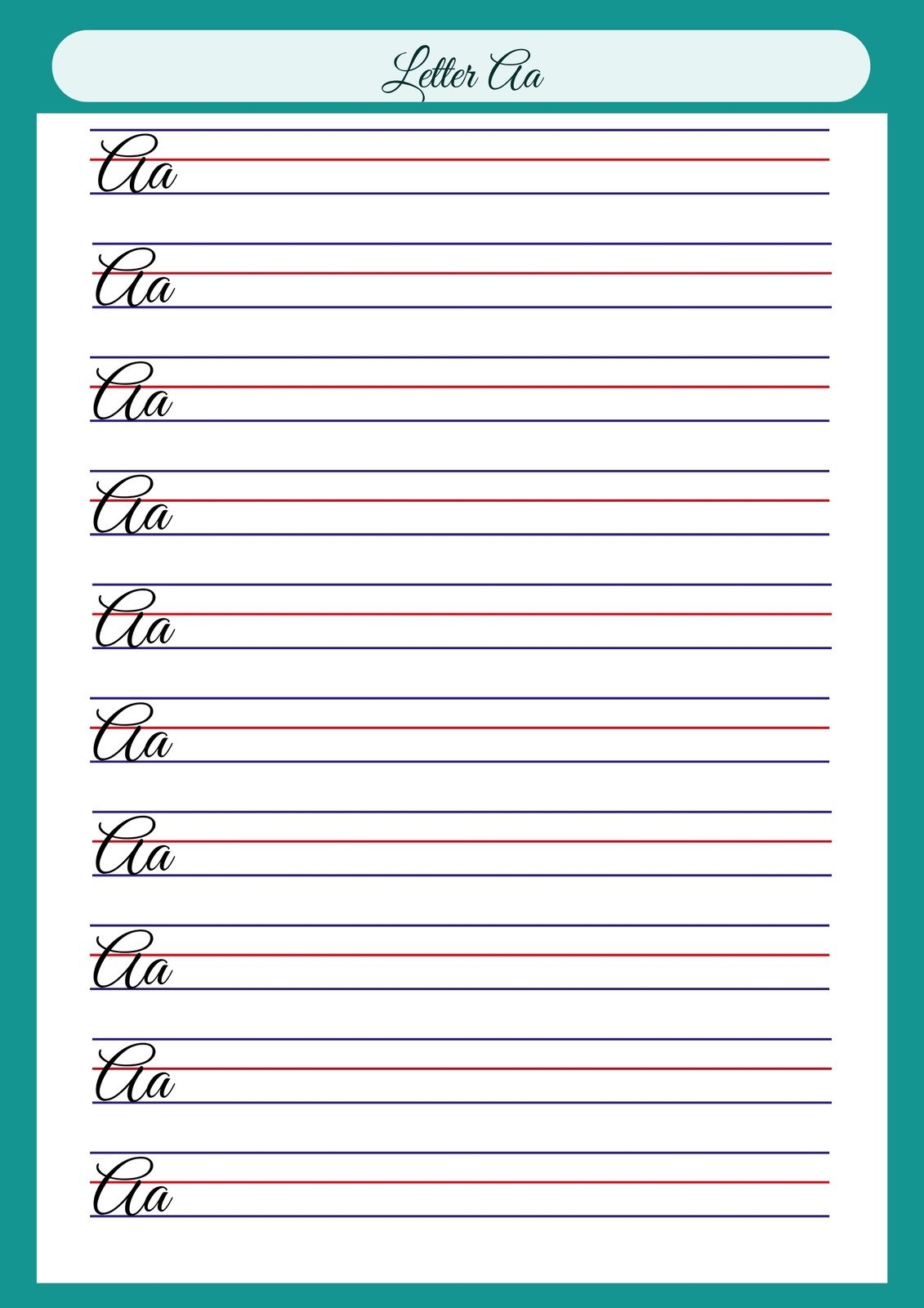 Cursive Letters Worksheets Printable Free Cursive Letters Worksheets Printable Free