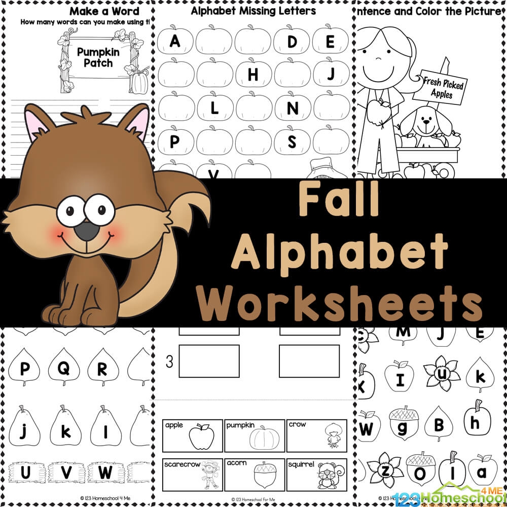 Kindergarten Free Printable Alphabet Worksheets