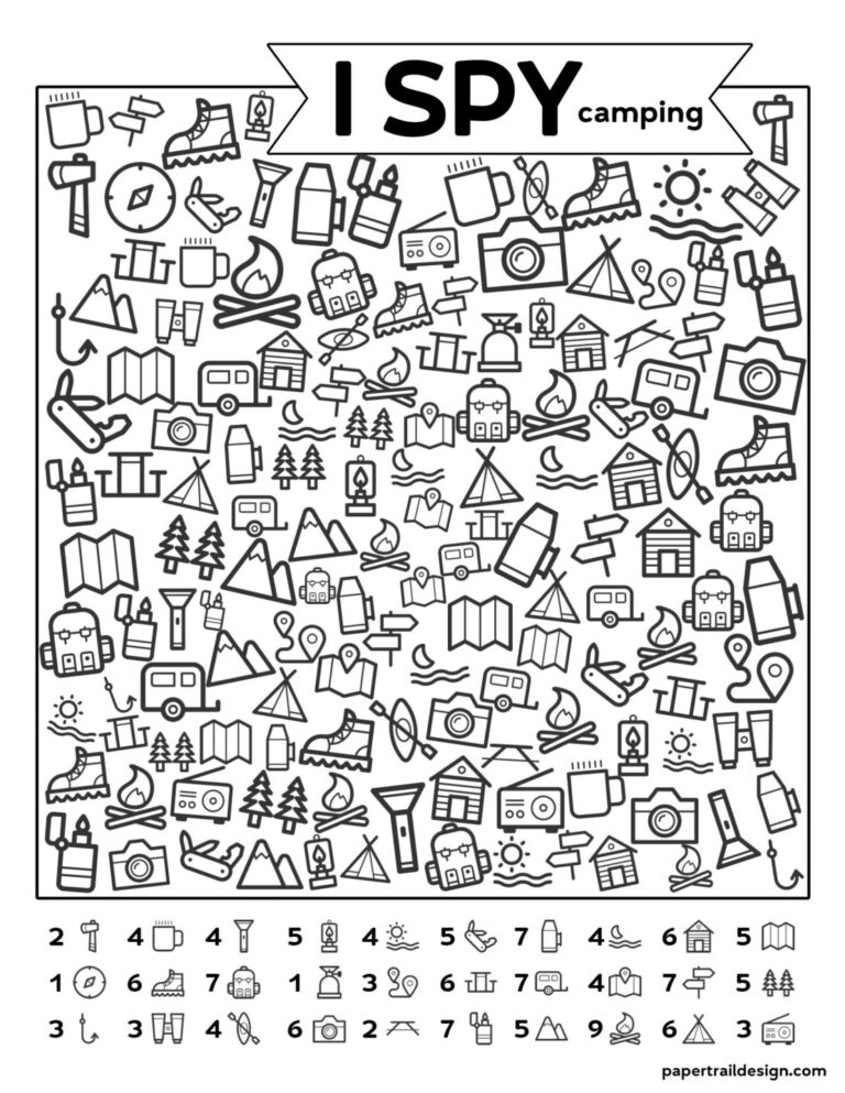 Free Printable I Spy Animal Activity For Kids Worksheets Library