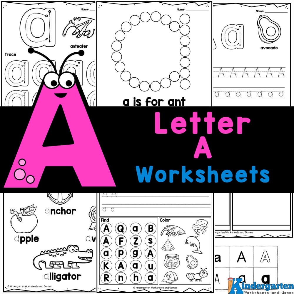  FREE Printable Letter A Worksheets For Kindergarten Worksheets Library