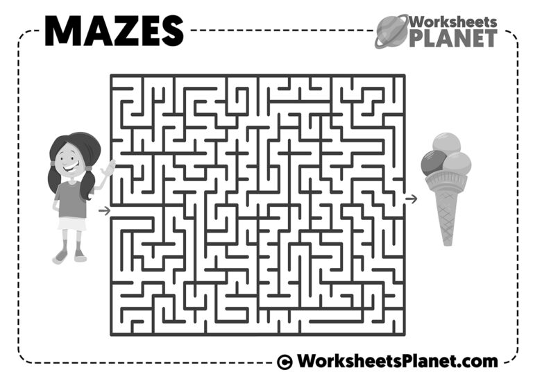 Free Printable Mazes Worksheets Library