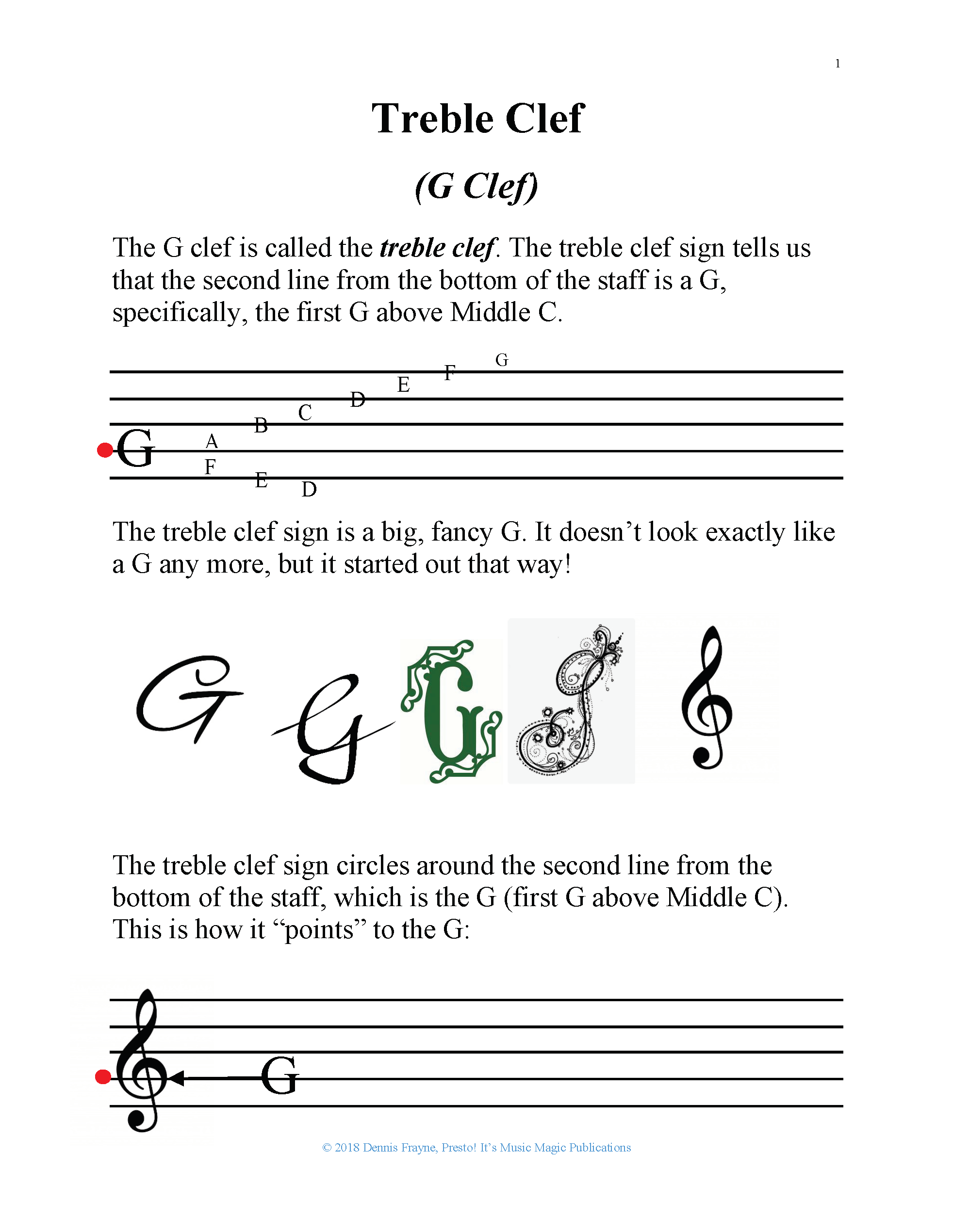 Free Printable Music Worksheets
