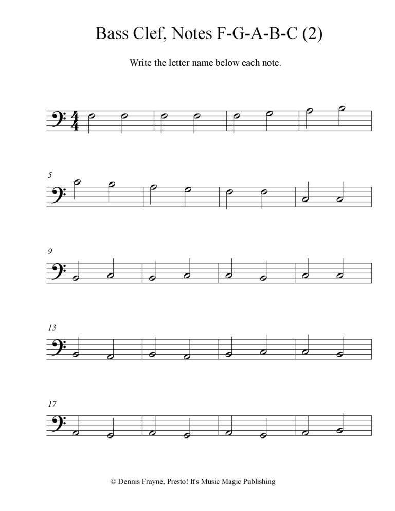 FREE Printable Music Note Naming Worksheets Presto It s Music Magic Publishing