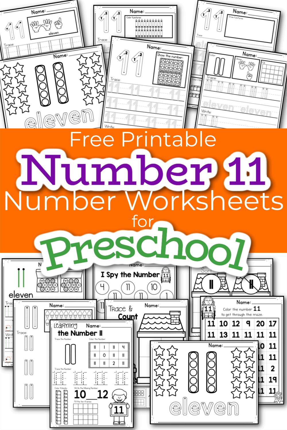 Free Printable Number 11 Worksheets Free Printable Number 11 Worksheets
