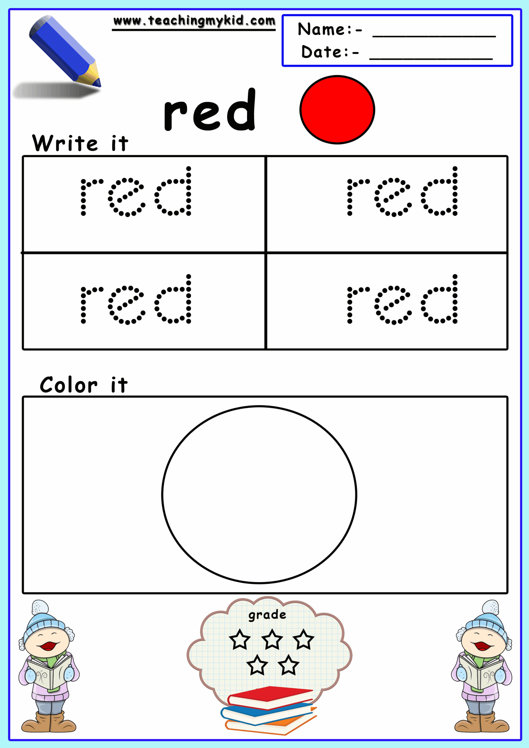 Free Printable Preschooler Preschool Worksheets