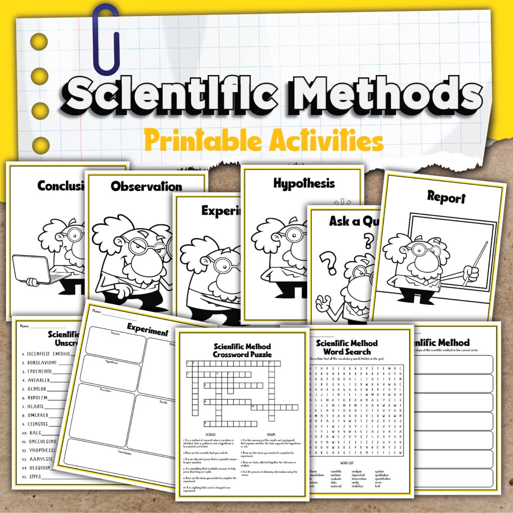 Free Printable Scientific Method Worksheets PDF Hess UnAcademy Worksheets Library