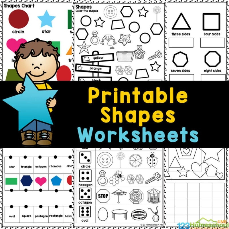 FREE Printable Shape Tracing U0026 Recognition Worksheets For Kindergarten FREE Printable Shape Tracing U0026 Recognition Worksheets For Kindergarten