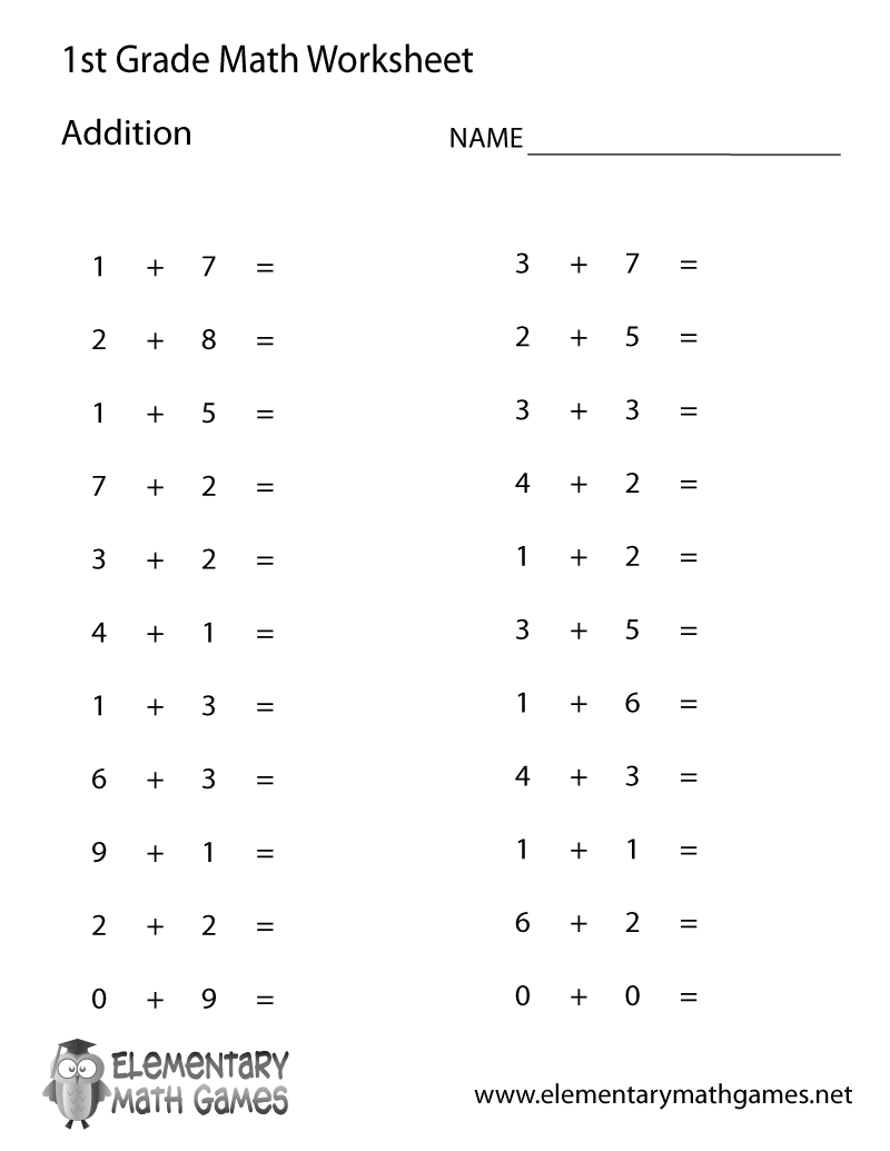 Free Addition Worksheets Printable